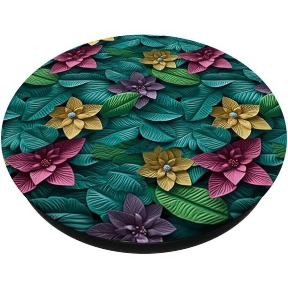 PopSockets For Phone Mixed Flowers Bouquet Design Swappable Base PopGrip - Picture 6 of 8